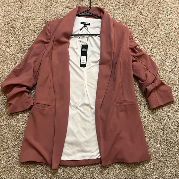 Fashion Nova The Celine Blazer Mauve Size Small - Picture 5 of 7